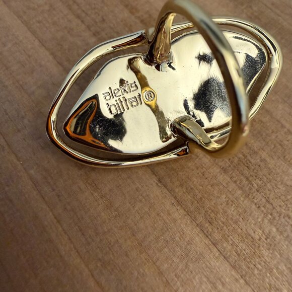 Alexis Bittar Framed Liquid Metal Lucite Ring - Picture 5 of 7